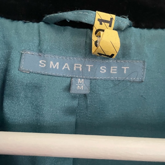 Loved, Smart Set Women’s Vintage B&W Wool Collared Coat Jacket Size Medium M - Picture 8 of 9